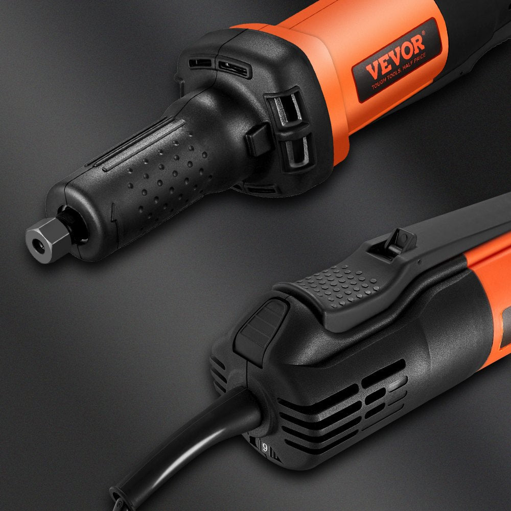 Bostome Electric Die Grinder with variable speed, dual collets, and ergonomic soft-grip handle.