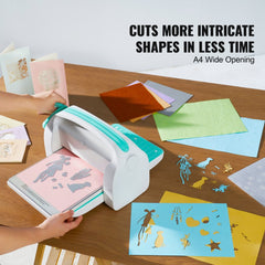 Bostome manual die cutting embossing machine with a 9-inch opening and ergonomic handle.