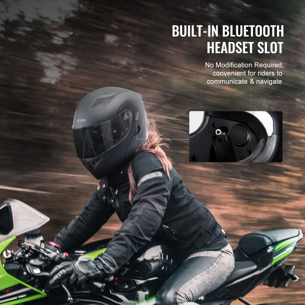 Unmasked Motorcycle Helmet Motocross Helmet with Bluetooth Communication