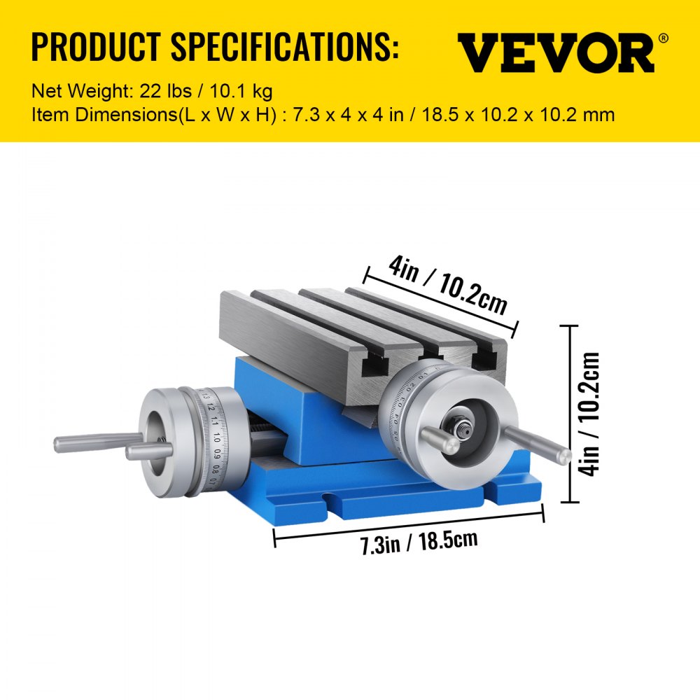 Bostome Milling Machine Cross Slide Work Table with precision scales and T-shaped grooves.