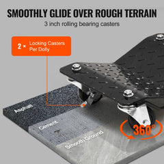 Wheel Dolly, 3000 lbs/1360 kg Car Dollies, Wheel Dolly Car Tire Stake Set of 2 Piece, Heavy-duty Car Tire Dolly Moving Cars, Trucks, Trailers, Motorcycles, and Boats