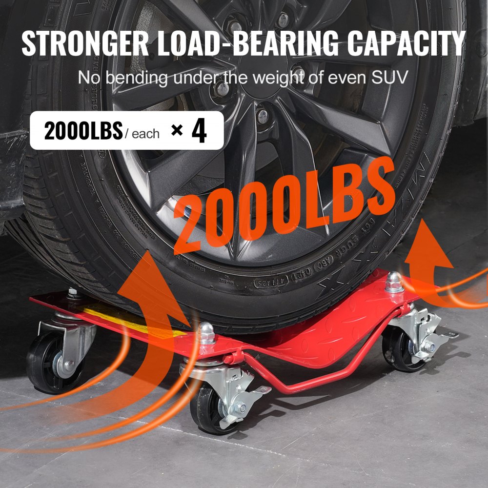 Wheel Dolly Heavy-Duty Car Tire Stake Vehicle Moving Dolly 8000 lbs 4 Pack
