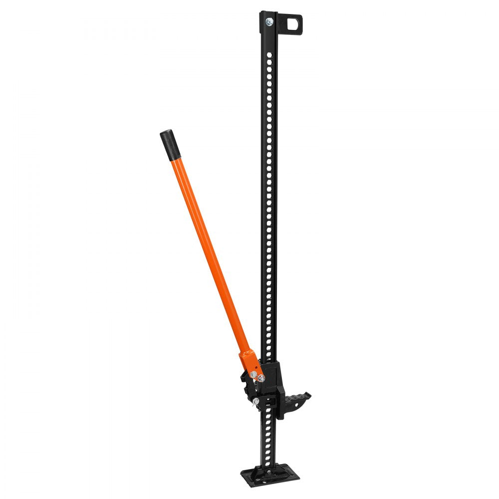 High Lift Farm Jack, 60" Utility Farm Jack, 7000 lbs Capacity Ratcheting Off Road Utility Jack, Heavy-Duty Farm Jack for Tractor, Truck, SUV, Bumper Lift, Orange
