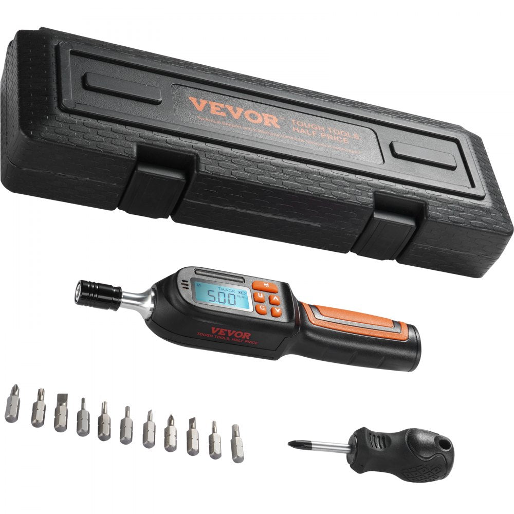 Bostome Digital Torque Screwdriver with LCD display and 1/4" drive for precise torque adjustments.