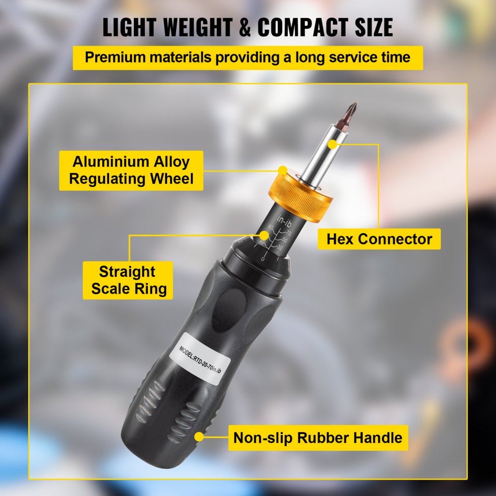 Bostome 1/4" drive torque screwdriver with adjustable torque range and durable construction.