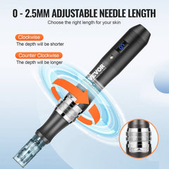 Professional Microneedling Pen 6-Speed Electric Beauty Pen with 20 Needles