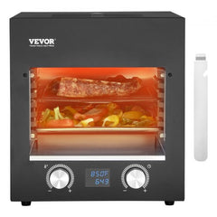 Electric Steak Grill 1800W Smokeless Infrared Broiler Stainless Steel Home