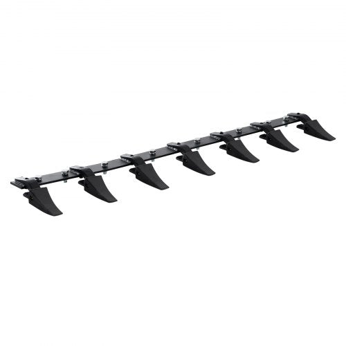 Bostome 60" heavy duty bucket tooth bar with 7 teeth and a bolt-on design for loaders.