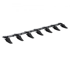 Bostome 60" heavy duty bucket tooth bar with 7 teeth and a bolt-on design for loaders.