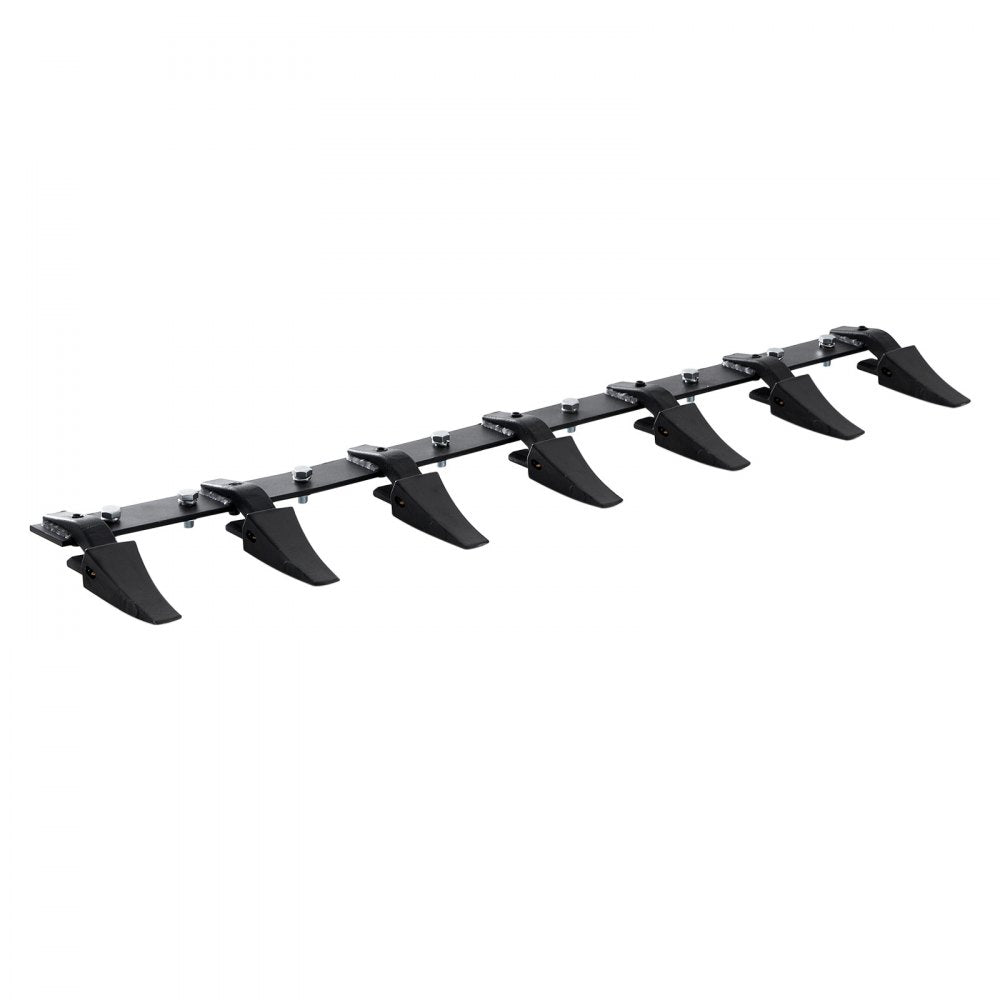 Bostome 60" heavy duty bucket tooth bar with 7 teeth and bolt-on design for loaders.