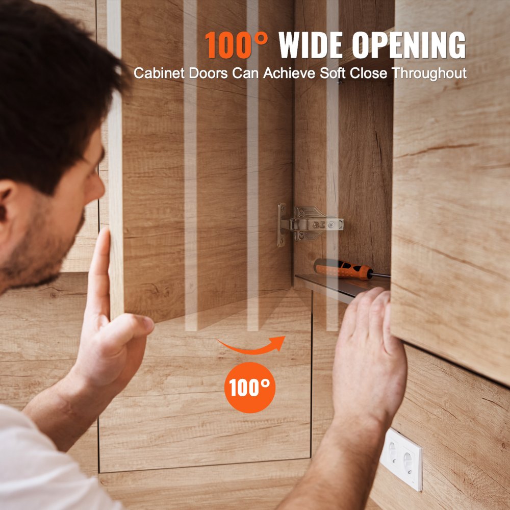 Cabinet Door Hinges 40 Packs Full Overlay Soft Close for Framed/Frameless