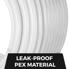 Non-Barrier PEX Tubing 1 Inch X 300 Feet Tube Coil - EVOH PEX-B Pipe for Residential Commercial Radiant Floor Heating PEX Pipe