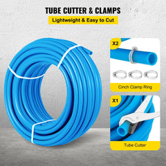 Bostome 1" PEX-B tubing in a 300ft roll, designed for hot and cold water systems.