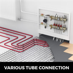 3/4" X 300Ft PEX Tubing Oxygen Barrier O2 EVOH Pex-B Red Hydronic Radiant Floor Heat Heating System Pex Pipe Pex Tube (3/4" O2-Barrier, 300Ft/Red)