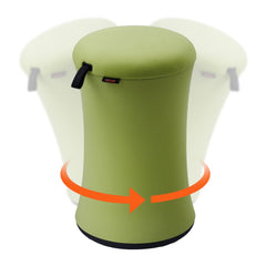 Wobble Chair, Height-Adjustable (19.3-25") Wobble Chair with Fabric Cover, Flexible Seating Wobble Stool Made of Iron & Sponge, Ideal for School, Office & Home, 20° Tilt Angle, Age 12-18, Green