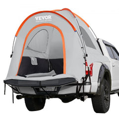 Truck Bed Tent, 5.5`-6` Pickup Truck Tent with Rain Layer and Carry Bag, Waterproof PU2000mm Double Layer Truck Tent for Camping, Accommodate 2-3 Person, for Camping Traveling Outdoor Activities