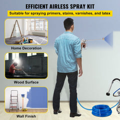 Bostome Airless Paint Spray Hose Kit with 50ft hose, 3600psi capacity, and 517 spray tip.