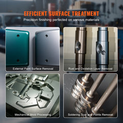 Steel benchtop sandblasting cabinet with acrylic window and LED lighting for dust-free blasting.