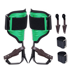 Tree Climbing Spikes Climbing Spurs Alloy Steel Arborist Equipment Green