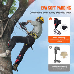 Tree Climbing Spikes Climbing Spurs Gear Aluminum Arborist Equipment Red