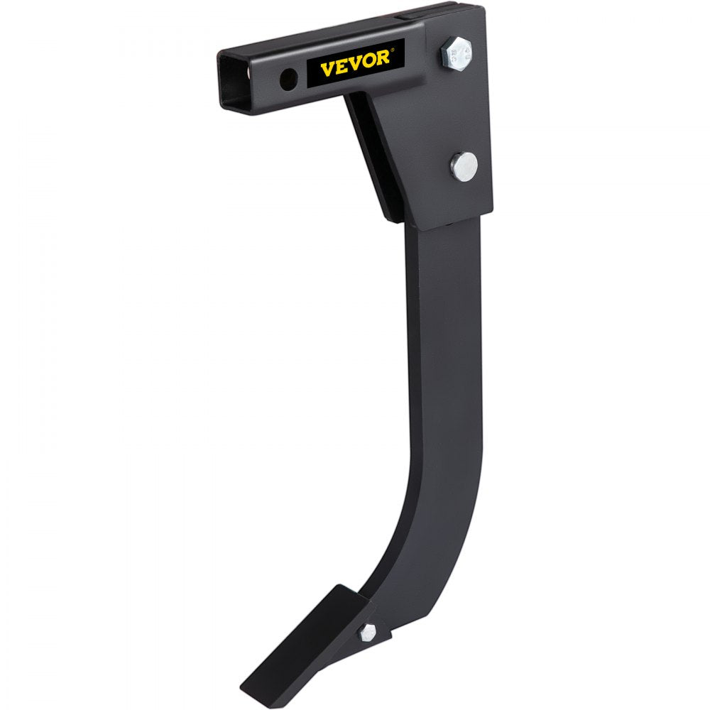 Hitch Mounted Ripper, 18" Shank Length Box Scraper Shank, 4 Hole Site Box Blade for Tractor, 2 Locating Pins Ripper Shank, 2 Plough Tips Box Blade Shank Teeth