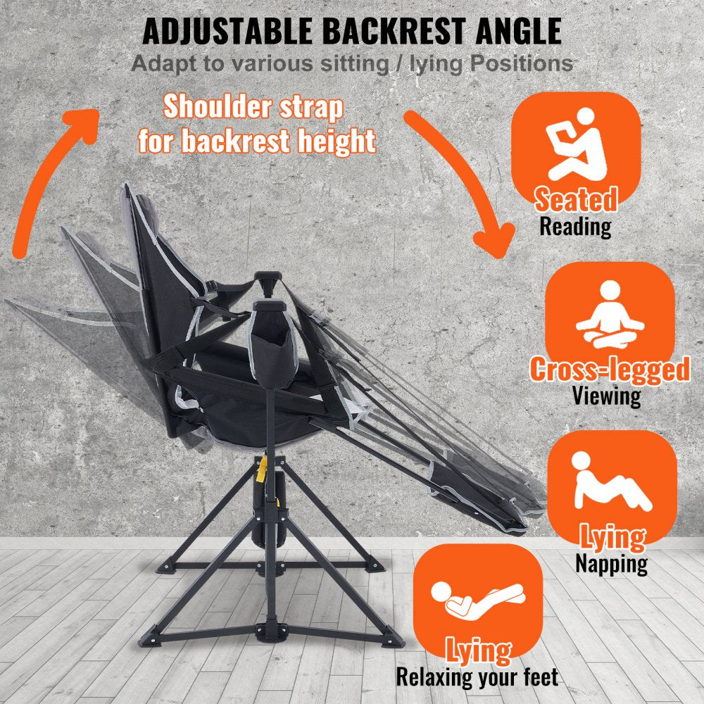 Camping Chair Hammock Chair 300 lbs Load Capacity Hammock Folding Chair