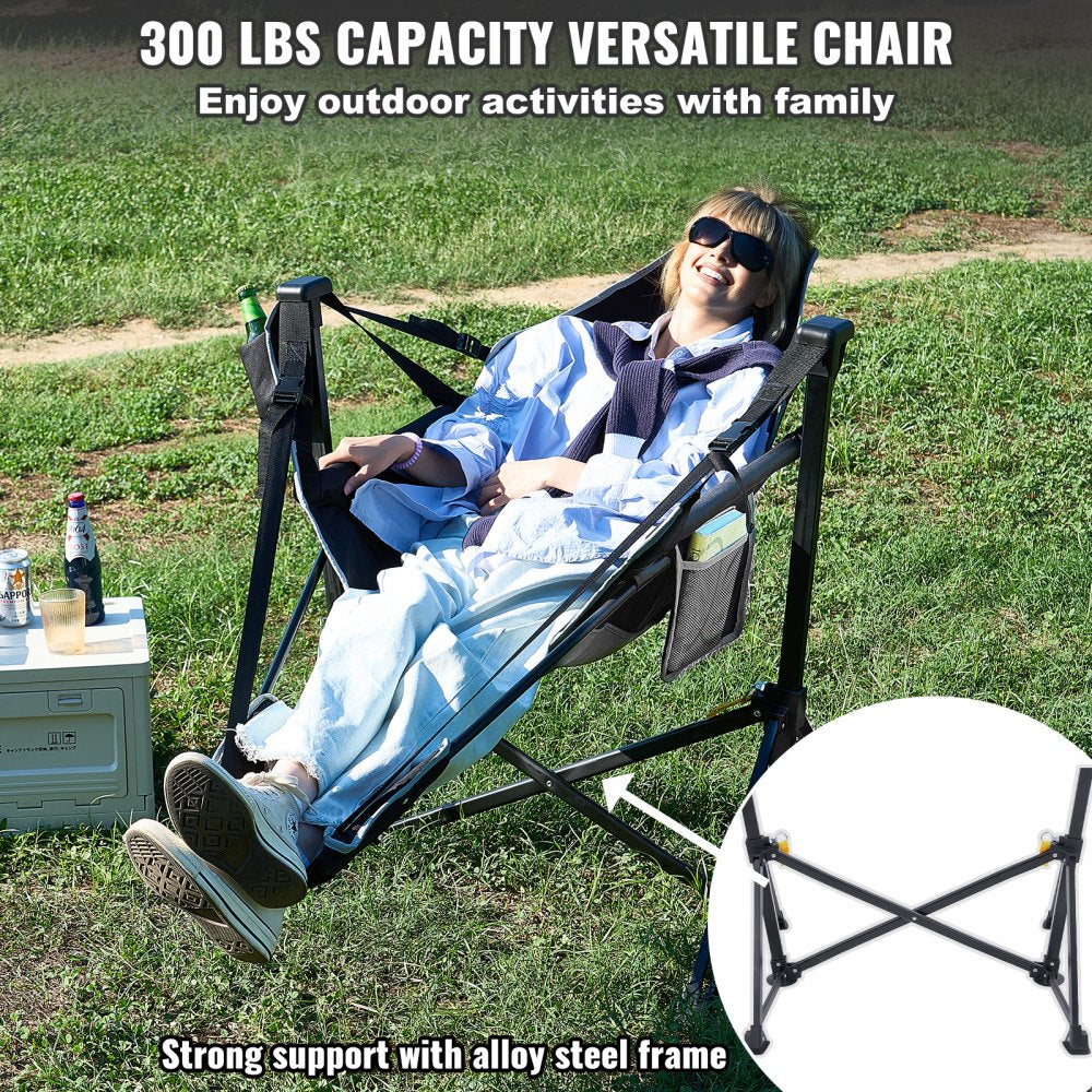 Camping Chair Hammock Chair 300 lbs Load Capacity Hammock Folding Chair