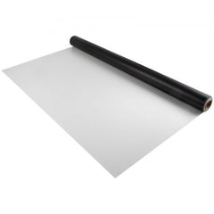 Black and white reversible PVC dance floor roll measuring 6.6 by 23 feet with matte finish