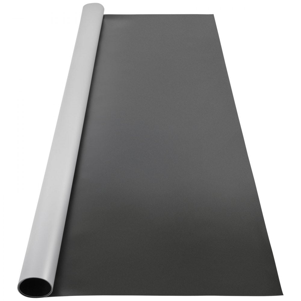 Reversible PVC vinyl dance floor in black and grey, measuring 6.6x9.8 feet.