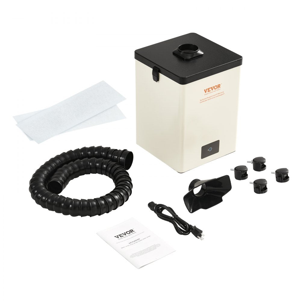 150W Solder Fume Smoke Extractor 3-Stage Filters 332 m³/h Strong Suction