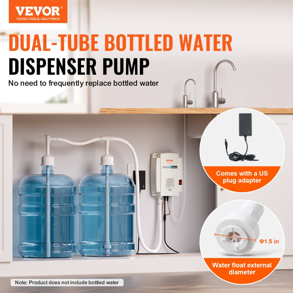 2x5 Gallon Bottled Water Dispenser Pump System Water Dispensing Jug Pump