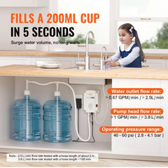 2x5 Gallon Bottled Water Dispenser Pump System Water Dispensing Jug Pump