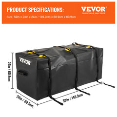 Cargo Carrier Bag Car Luggage Storage Hitch Mount Waterproof 20 Cubic