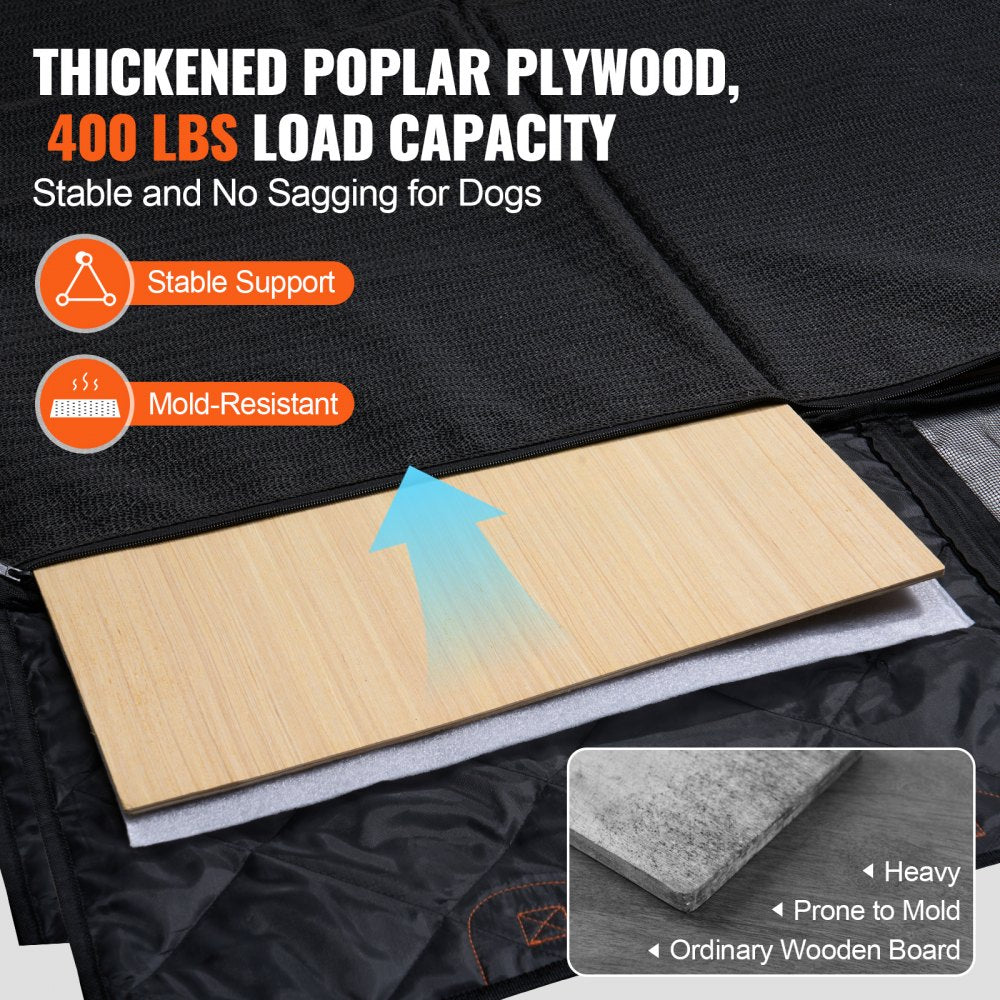 52 x 23.5 in Dog Car Seat Cover for Back Seat Waterproof 600D for Cars