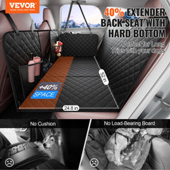 Bostome dog car seat cover in waterproof 600D fabric, measuring 52x24.8 inches.