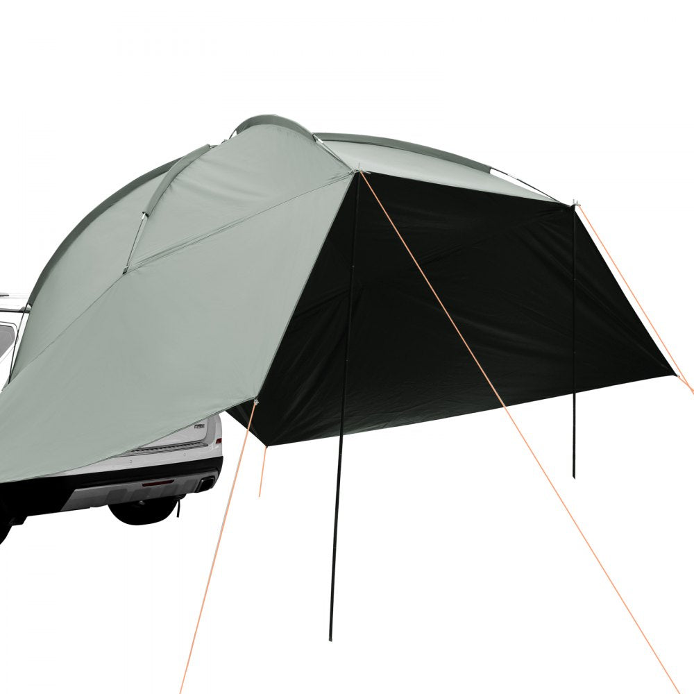 Vehicle Awning, Large 10` x 7` Shade Coverage Car Side Awning, PU2000mm UV50+ Car Awning with Extended Side Canopies and Portable Storage Bag, Suitable for Truck, SUV, Van, Campers