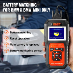 BMW OBD2 Scanner Diagnostic Tool, For BMW/Mini/Rolls-Royce, Full System Diagnostic Scan Tool, 12 Special Functions, Car Read Code Reader with CBS SAS EPB ECM DME/DDE Oil Reset Battery Matching