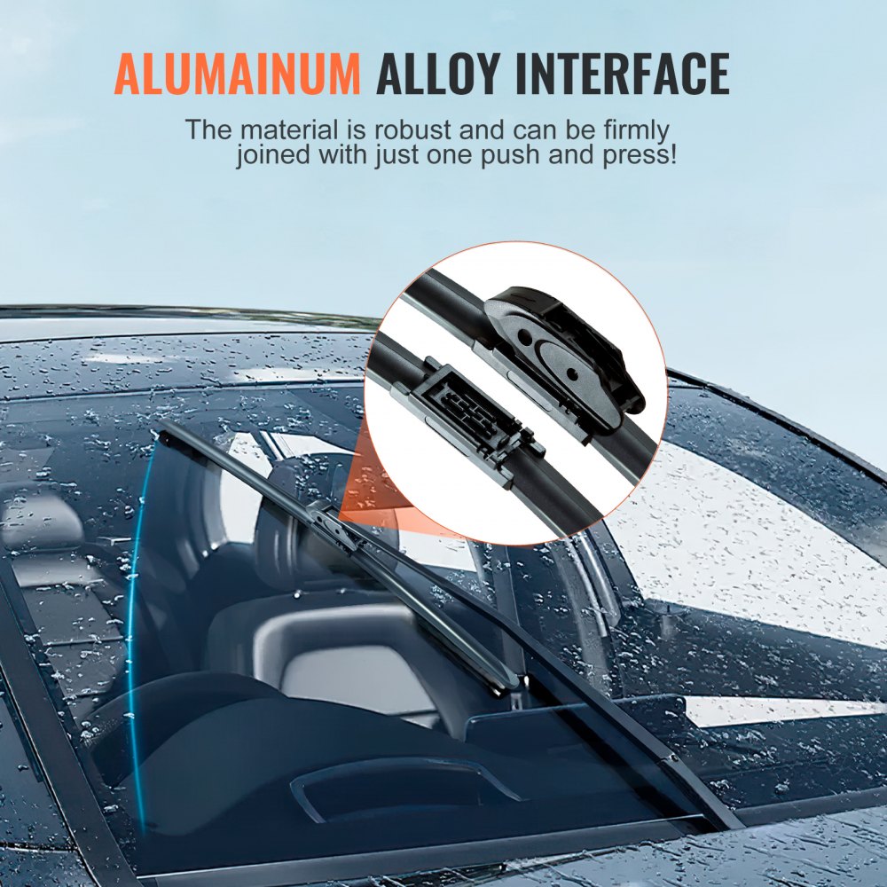 19" Rubber Wiper Blades, 48 cm Universal Replacement Wind Shield Wiper