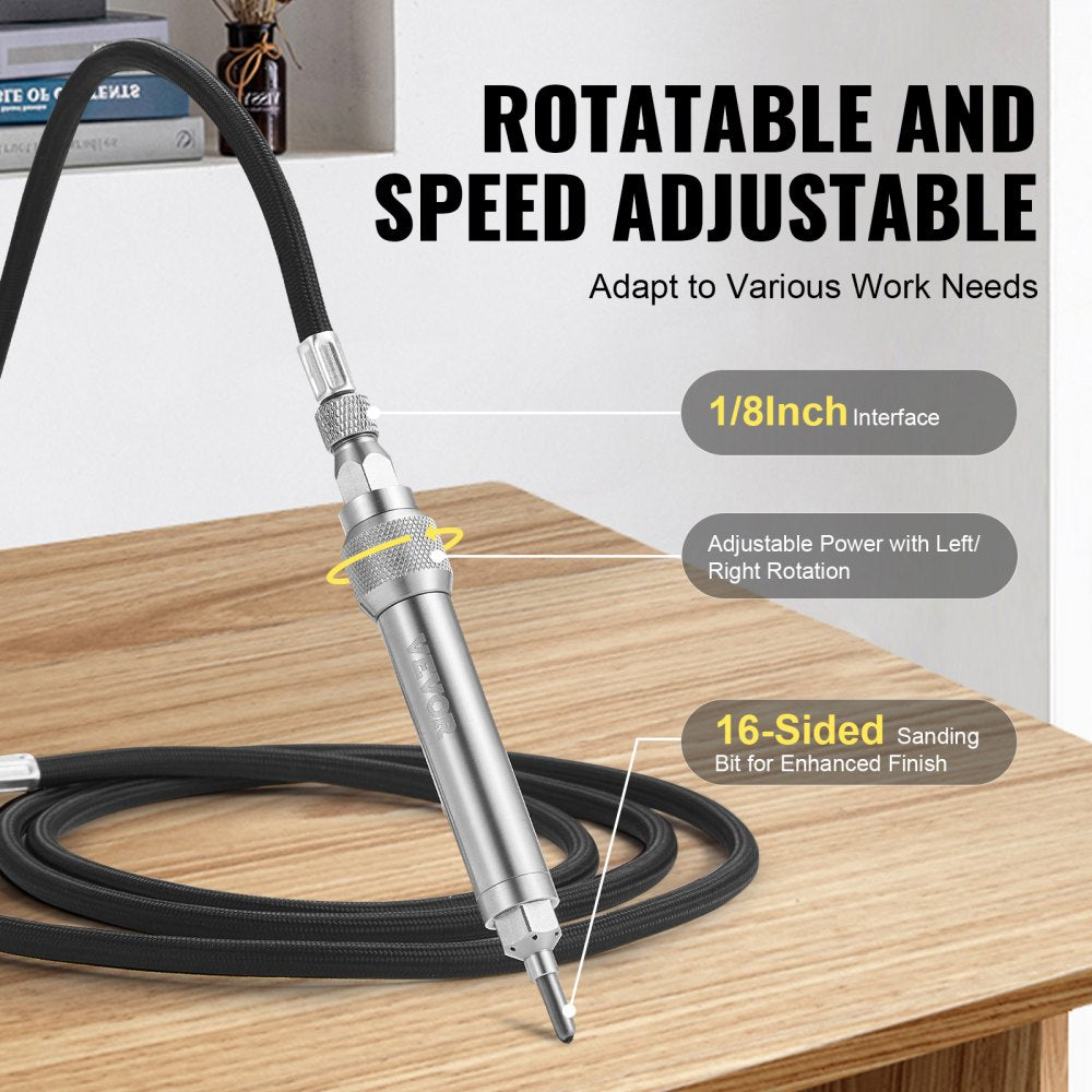 Pneumatic Engraving Pen Air Scribe 1/8" Micro Grinder Pencil Carving Tool