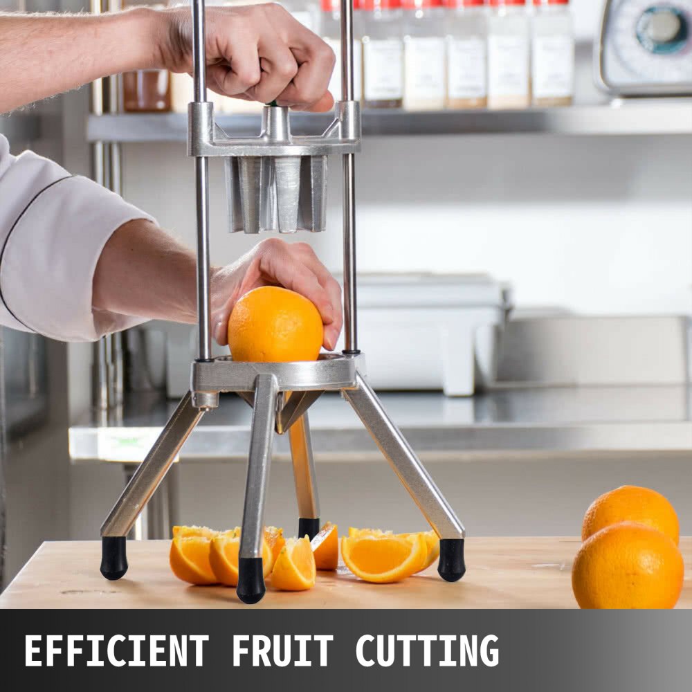 8-Section Commercial Easy Wedger Stainless Steel Blade Fruit Lime Slicer, Lemon Cutter 8 Wedges for Bar Restaurant