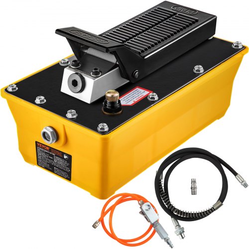 Bostome Air Hydraulic Foot Pump with a 2.3L reservoir and foot pedal for hands-free operation.