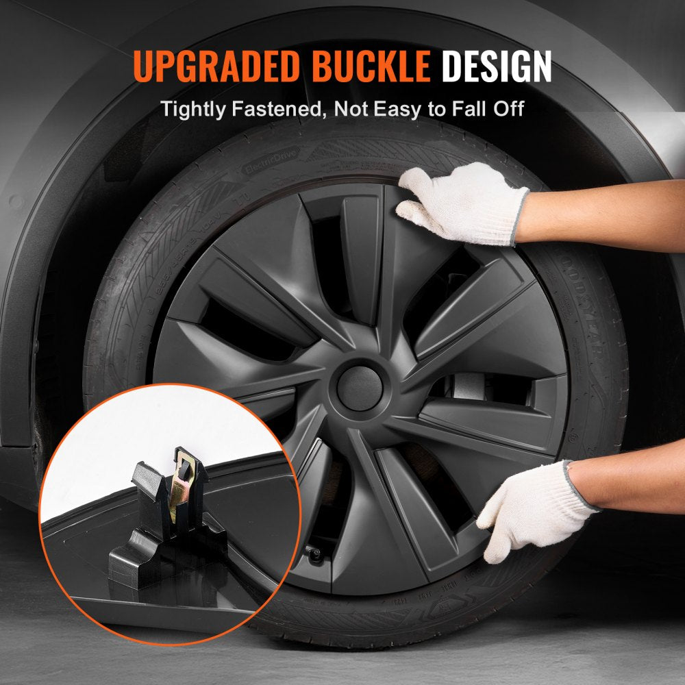 19" Wheel Rim Cover for 2020-2023 Model Y Hubcap with Valve Nozzle Hole