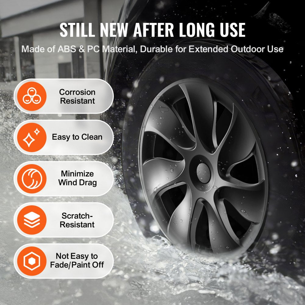 19" Wheel Rim Cover for 2021-2023 Model Y Hubcap with Valve Nozzle Hole