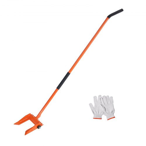 Demolition Tool, 60`` Carbon Steel Handle Wrecking Pry Bar, 2000 lbs Weight Capacity, Heavy Duty Deck Board Removal Tool, Multipurpose Demo Tools for Flooring, Framing, Roofing, Trim, Drywall