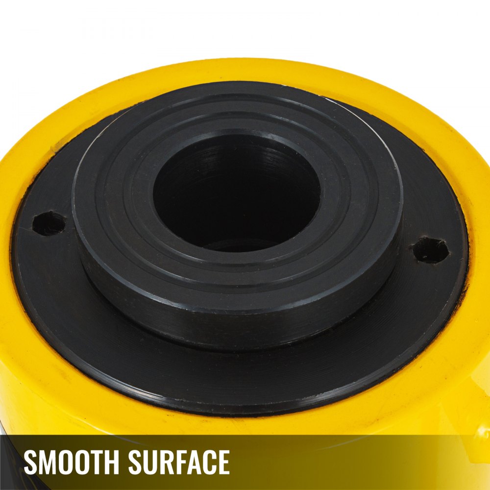 Bostome 30 ton hydraulic cylinder jack with 100mm stroke and solid metal construction.