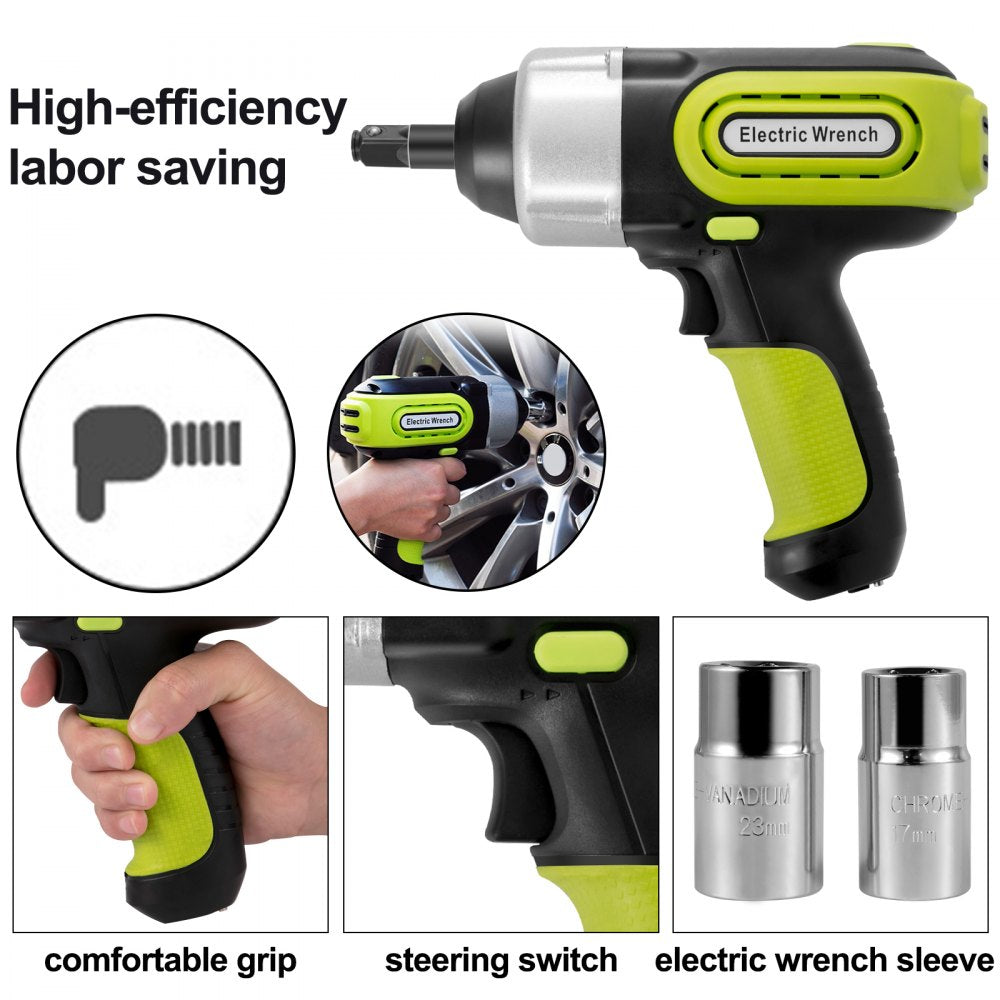 Electric Car Jack 5 Ton Car Jack Hydraulic, Electric Floor Jack with Electric Impact Wrench, LED Light Hydraulic Jack Car Repair Tool, 135-360 mm Lifting Range for SUV MPV Sedan Truck Repair