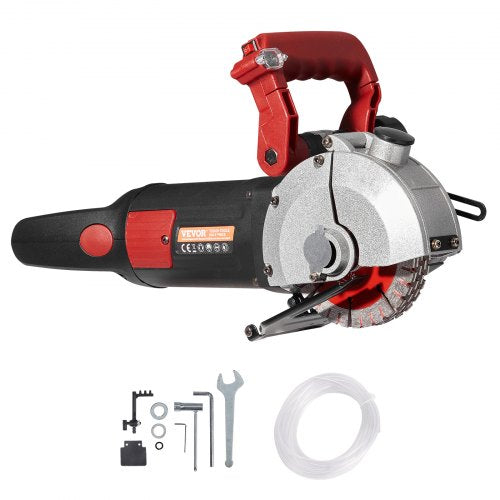 Bostome 4800W Wall Chaser with 125mm cutting depth, 8 blades, and adjustable ergonomic handles.