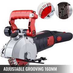 Bostome 5800W Wall Chaser with 160mm blades and adjustable depth for precise groove cutting.