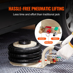 Triple Bag Air Jack 3 Ton/6600 lbs Pneumatic Jack for Car SUV Lifting