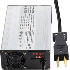 Golf Cart Battery Charger 36V Club Car Charger 18A Golf Cart Electric Charger Splayed Plug/LED Club Car Battery Charger Aluminum Shell Power Wise Golf Cart Battery Charger for Ez Go Yamaha